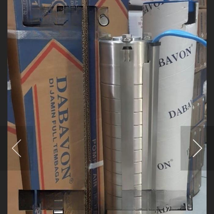 Pompa Satelit 4" Dabavon 1 Hp 750Watt Kipas Full Stenlis Submersible Terbaru 