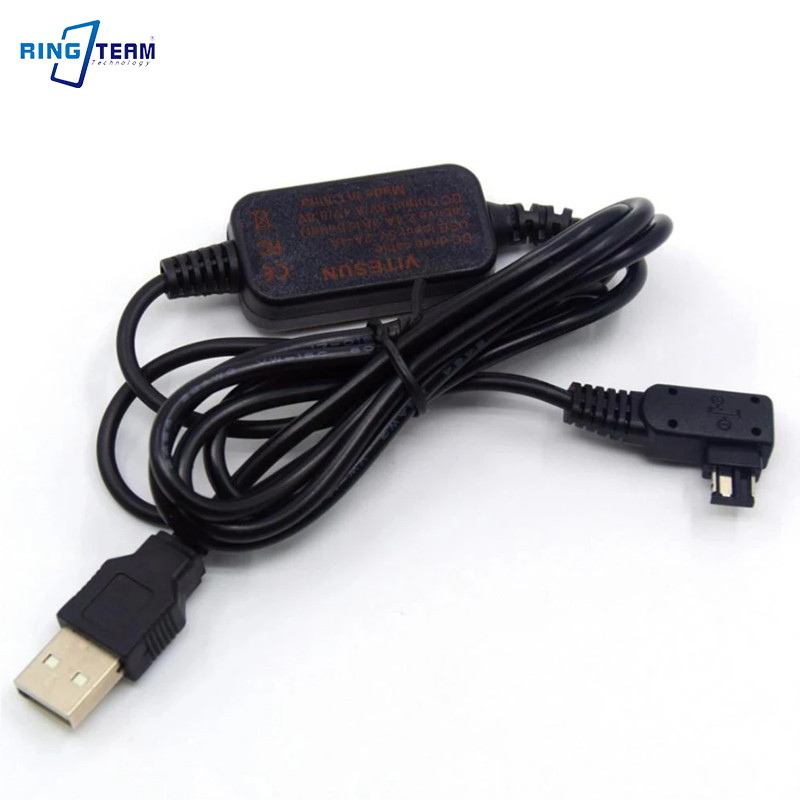 Baru AC-PW10AM 8V DSLR Power Bank Charger USB Cable for Sony A77 A99 A100 A200 A290 A350 A380 A390 A