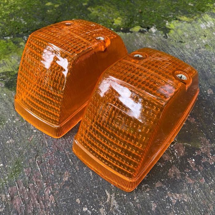 Lens Side Turn Signal Lamp Mika Lampu Sen Sein Reting Riting Depan Samping Truk Mercy Tua Old Pesek 