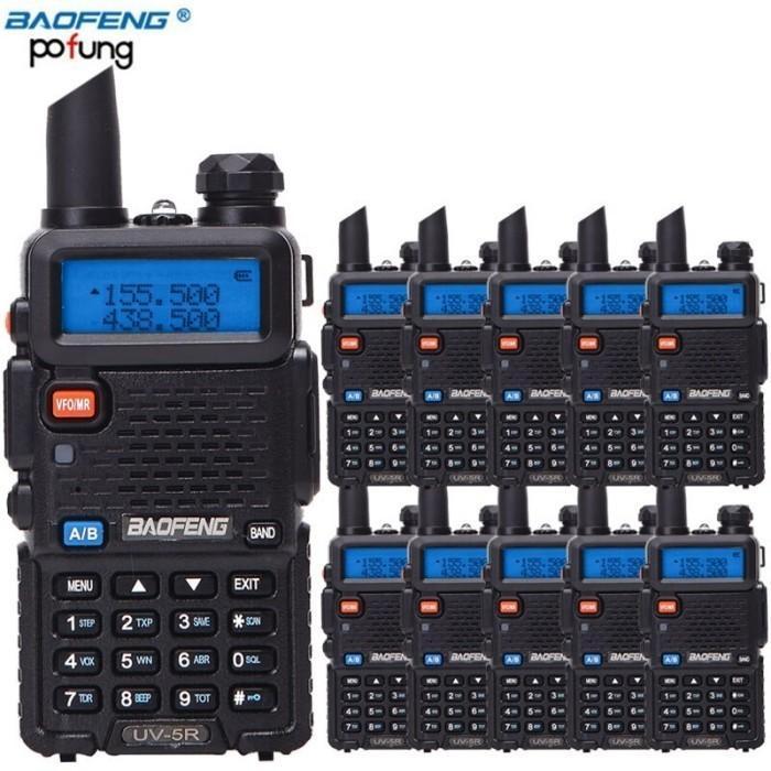 Walkie Talkie PAKET 9 UV5R HT UV-5R 8W BAO FENG 8W UV-5R Dualband