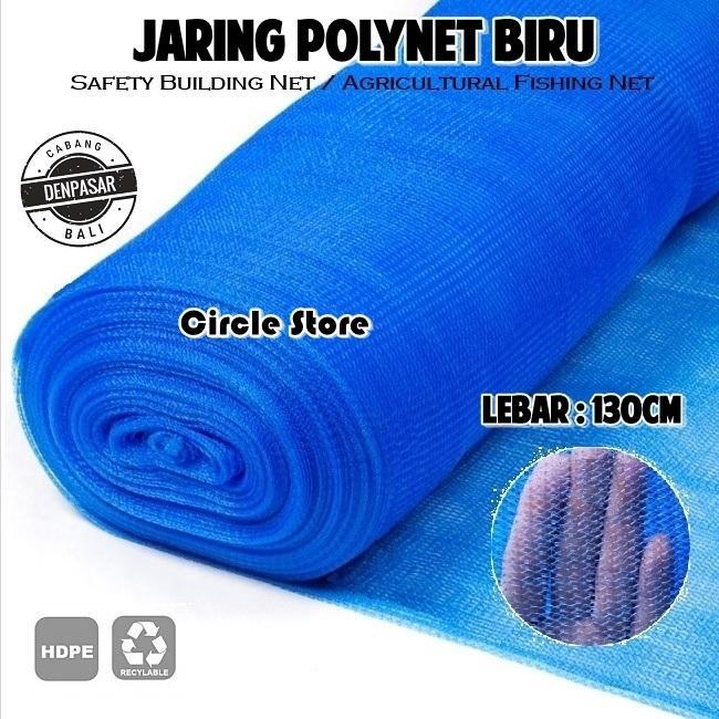JARING POLYNET BIRU TEBAL METERAN / JARING JALA GEDUNG PAGAR TANAMAN PROMO TERMURAH