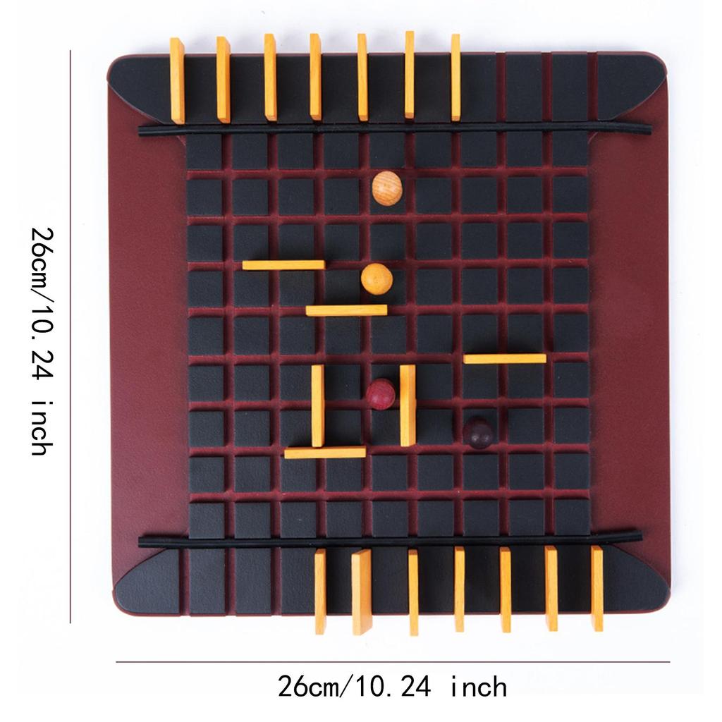 Chess Board Game Desktop Toy Logical Montessori 2 Player Battle Puzzle Board Game for Travel