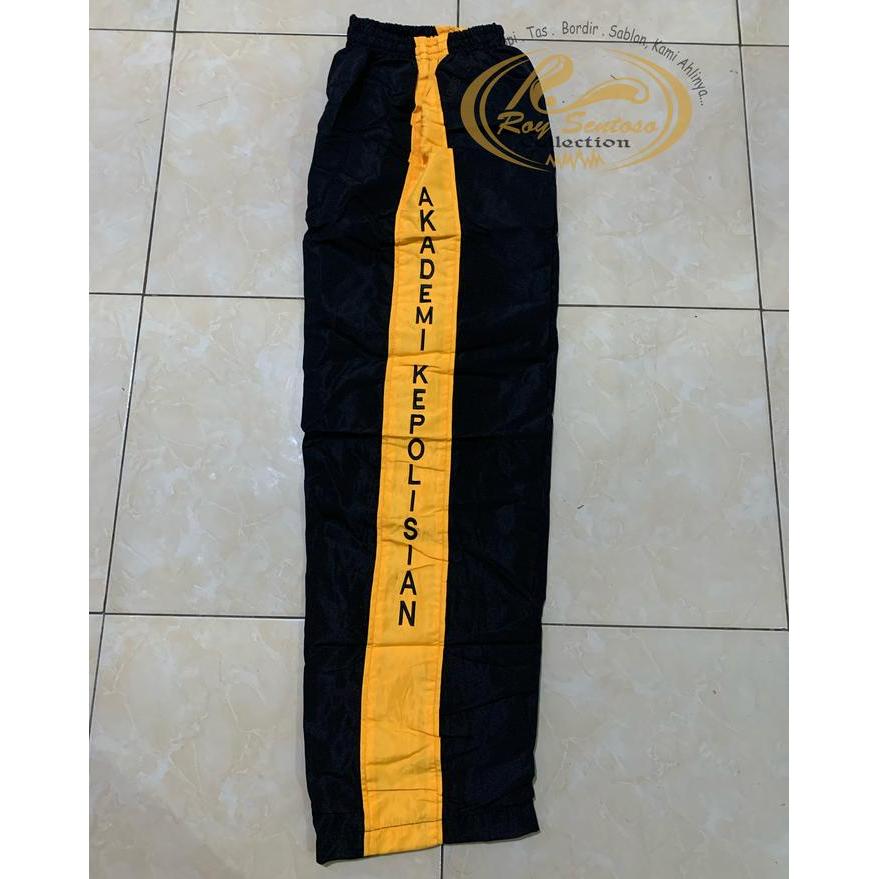 Celana Training Akpol hitam + Furing