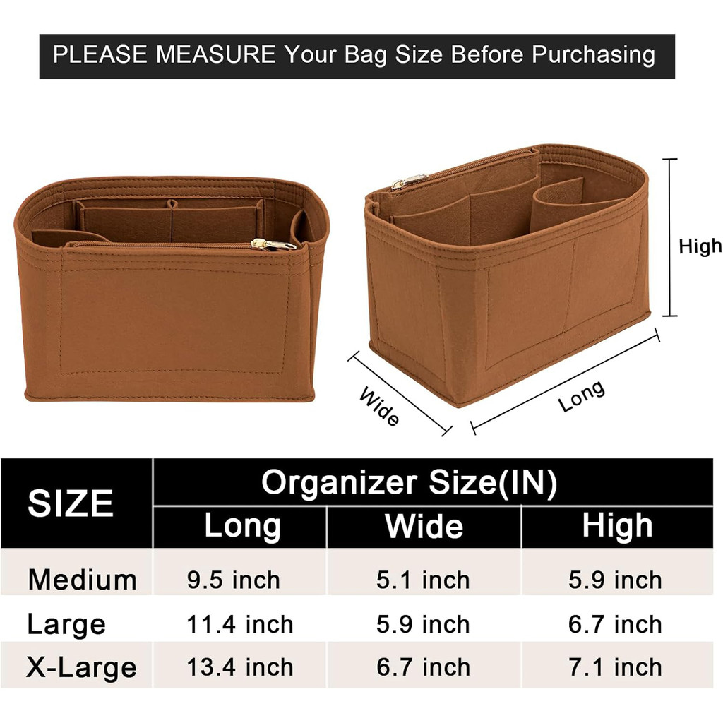 Insert Bag Organizer For LV Speedy 20 25 30 35 Flap Handbag Inner Bag Makeup Travel Purse Storage
