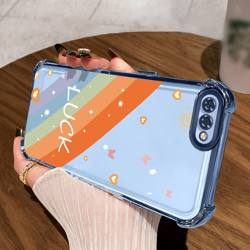 Casing Hp untuk Realme C2 C2s OPPO A1K Case Starry Rainbow Kasing gaya Limited Cesing Airbag Kesing 