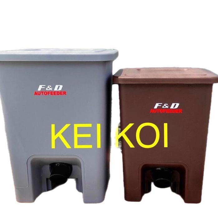 Auto Feeder Autofeeder F&D 2 Kg Coklat / Abu-Abu