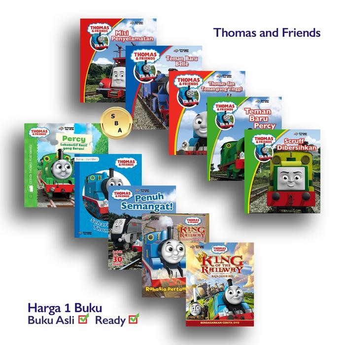 Buku Cerita Thomas & Friends Belajar Membaca Anak Erlangga for Kids