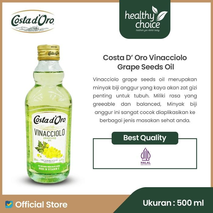 

Stok Baru COSTA D'ORO GRAPESEED OIL 500 ML
