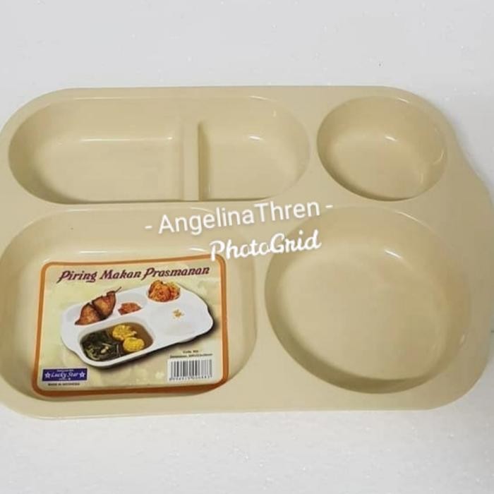 Piring Makan Prasmanan 5 Sekat Plastik LuckyStar