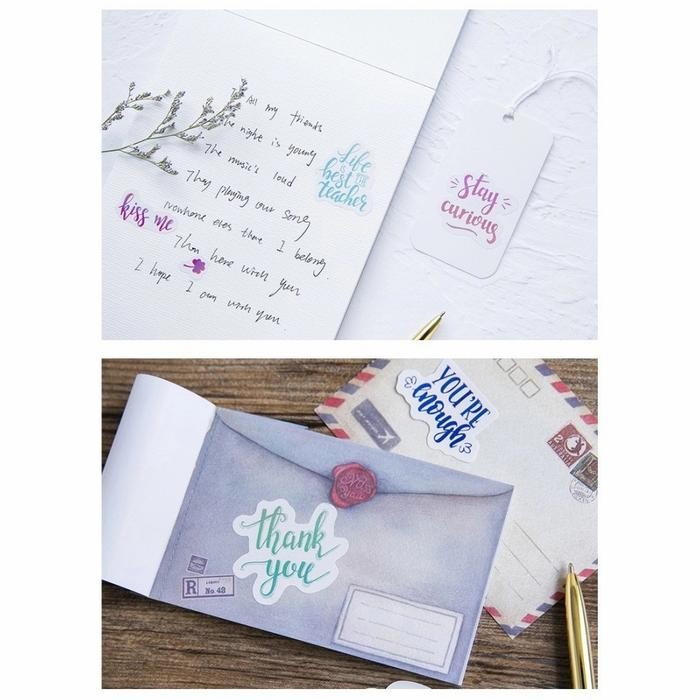 

Melayani Faktur Pajak! 20 Pcs Stiker Untuk Diary / Planner / Notebook / Journal / Strap