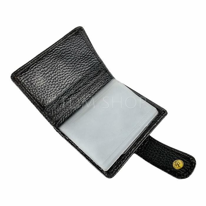 Dompet Kartu Kancing Kulit Card Holder Dompet Pria / Wanita Bf 77