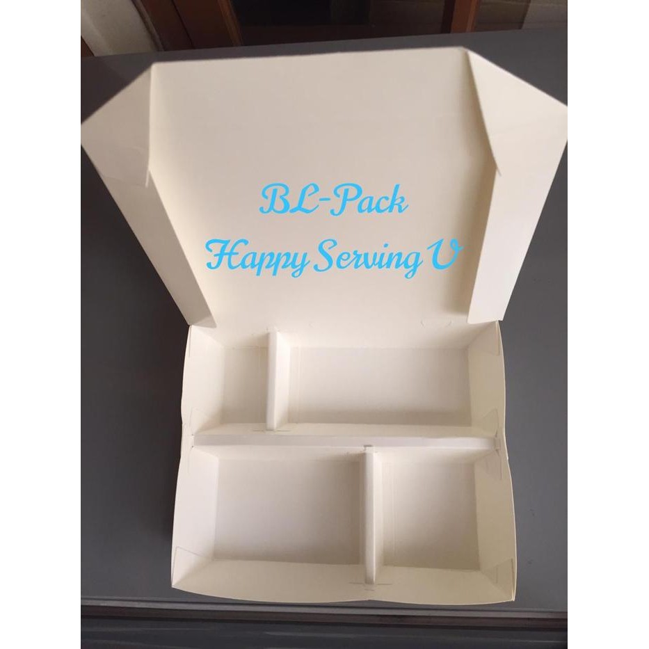 Paper Lunch Box Sekat 4