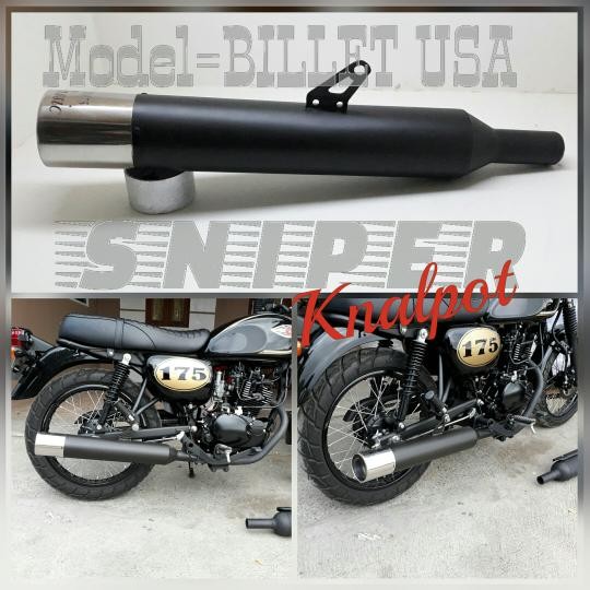 Knalpot W175 Kawasaki W175Se Kawasaki W175 Se Full Stainless
