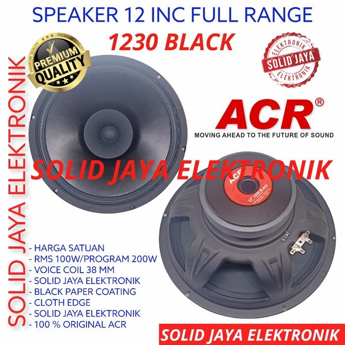 SPEAKER ACR 12 INC 1230 BLACK FULL RANGE IN INCH FULLRANGE 12INC ASLI
