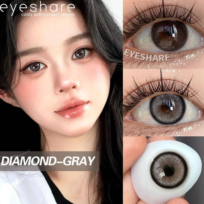 Pilihan- [Cod] Eyeshare Softlens Diamond Minus (0~6) Lensa Kontak 1Pair=2Pcs Lensa Kontak Warna