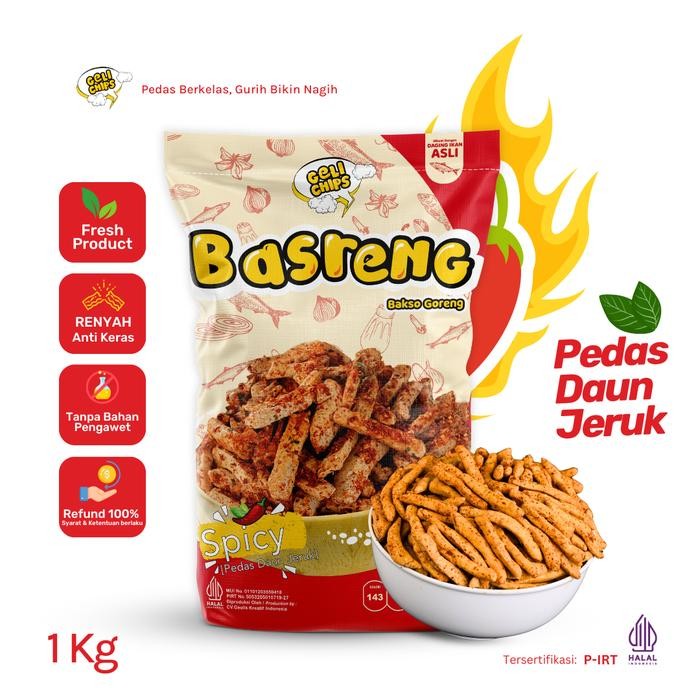 

Pilihan- Gelichips - Bakso Goreng (Basreng) Pedas Daun Jeruk Gurih Renyah 1Kg
