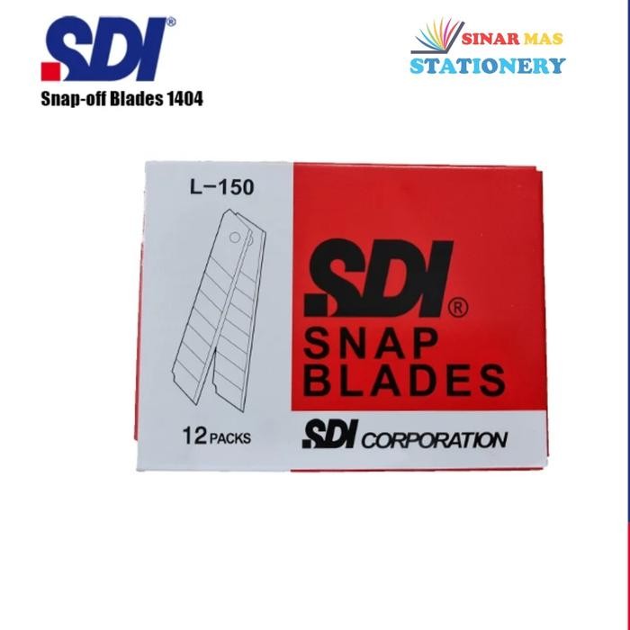 

Pilihan- Refill Cutter L-150 Sdi/ Isi Pisau Cutter Besar L500 Sdi (1 Tube)