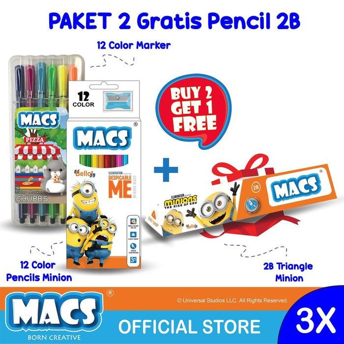 

MACS Paket 2 Gratis Pencil 2B (Buy 2 Get 1 Free)