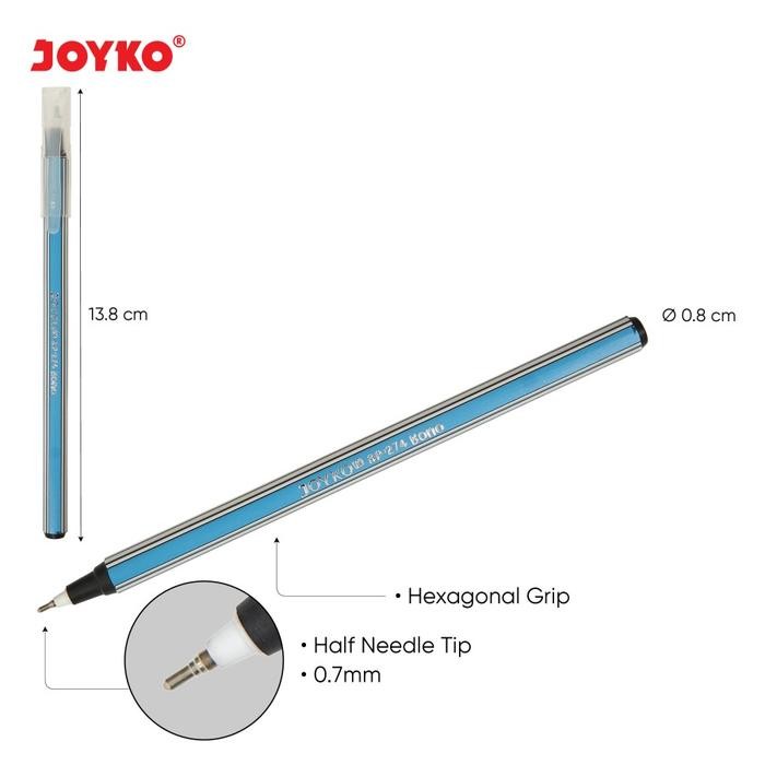 

Ball Pen Pulpen Pena Joyko BP-274 Bono 0.7 mm 1 Box 12 Pcs