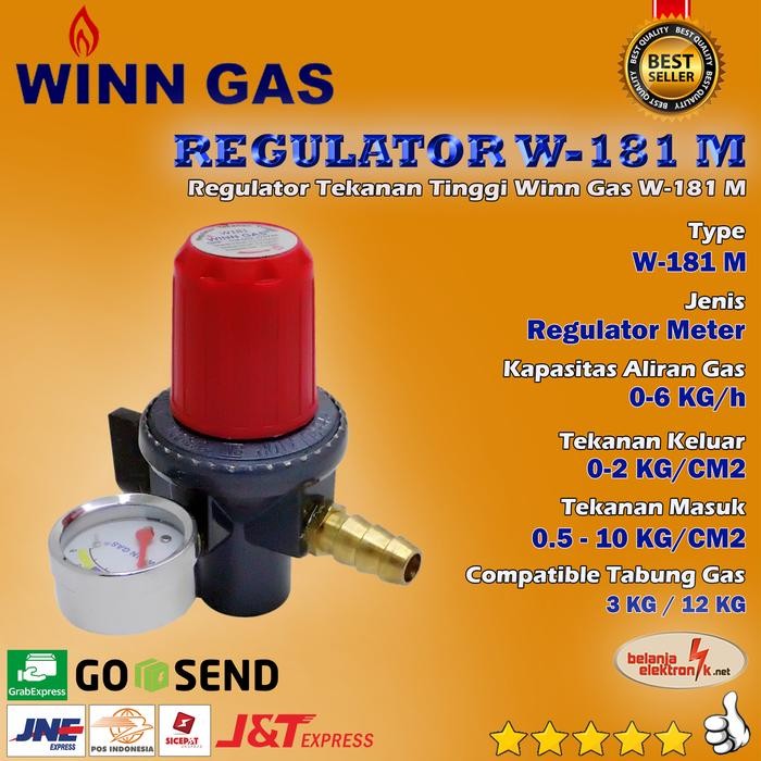 Sry - Regulator Tekanan Tinggi Winn Gas W-181 Meter