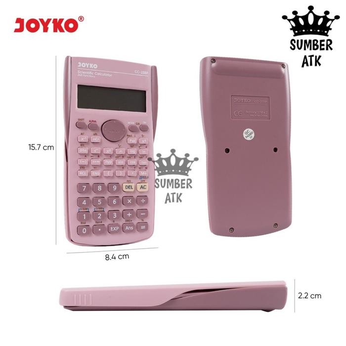 

Scientific Calculator Kalkulator Ilmiah Joyko CC-23BP 240 Functions