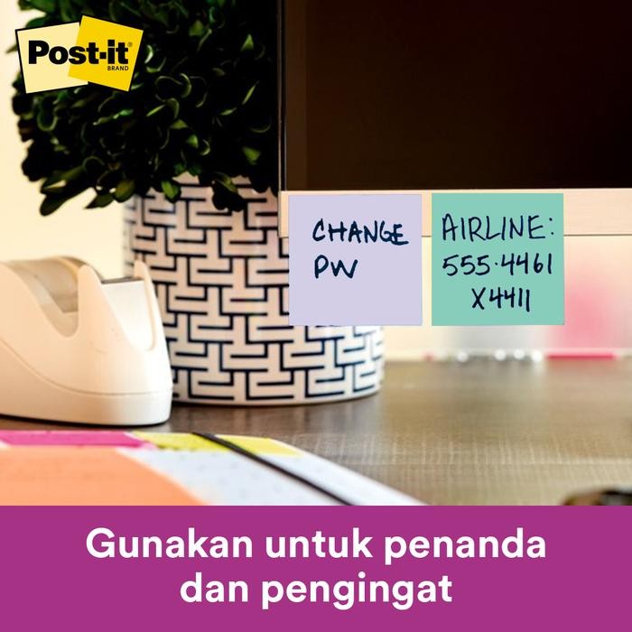 

3M Post-it Super Sticky Notes, Memo Tempel, 654-SS BLU HR