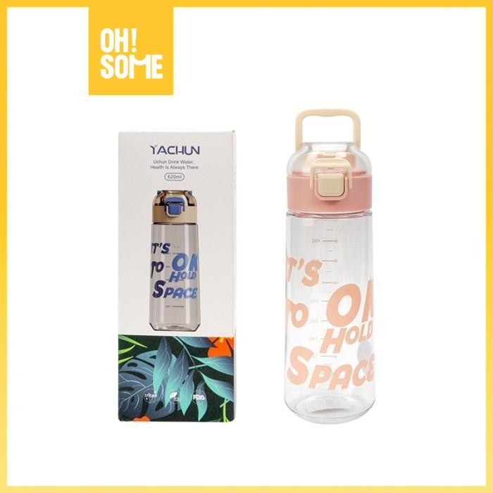 Pilihan- Ohsome Yachun Fashion Water Bottle Botol Minum Plastik Aneka Warna 620Ml