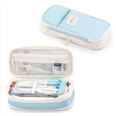 

ANGOO KAWAII PENCIL CASES LARGE CAPACITY PENCIL BAG POUCH HOLDER BOX