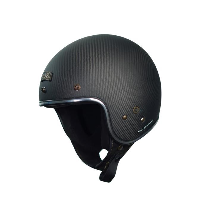 Bisa Spk Njs Nr80S Carbon Twill Gloss/Doff - Helm Retro