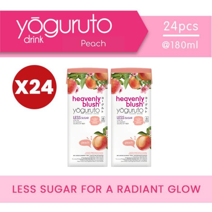 

Pilihan- Yogurt Heavenly Blush Yoguruto Peach 24X180Ml