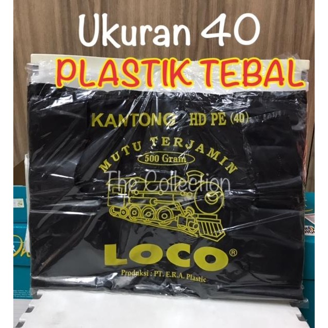 

Pilihan- Tp0083 Tebal Uk 40 Loco Plastik Kresek Kantong Hitam