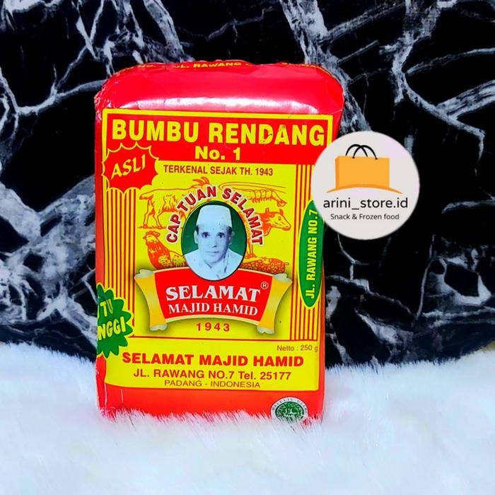

Stok Baru BUMBU RENDANG SELAMAT MAJID HAMID ASLI 250GR