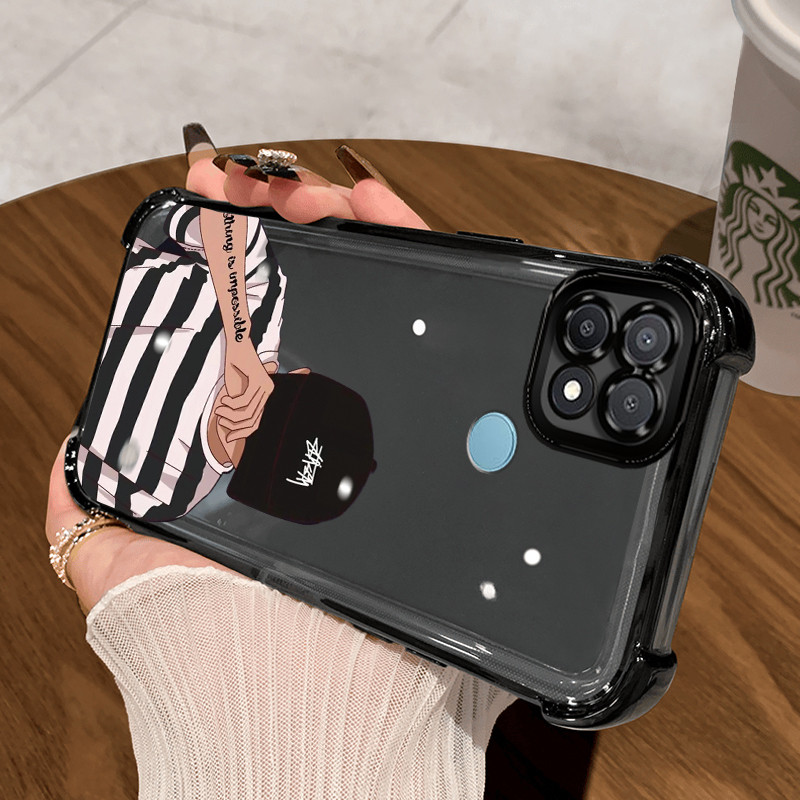 Casing Hp untuk OPPO A15 A15s A35 4G Case Casing Anak laki-laki anime pola Silikon Softcase HP Kesin