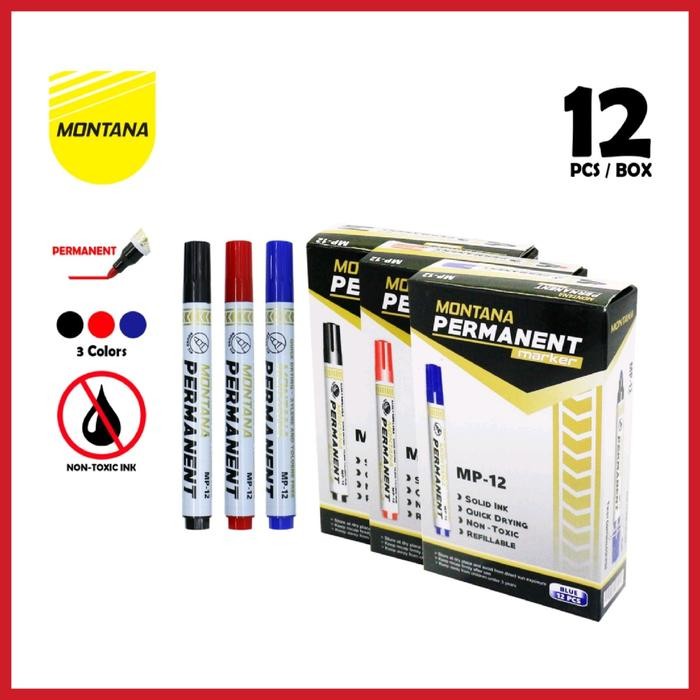 

New SPIDOL PERMANEN MONTANA MP-12 / SPIDOL PERMANEN MURAH (12 PCS )