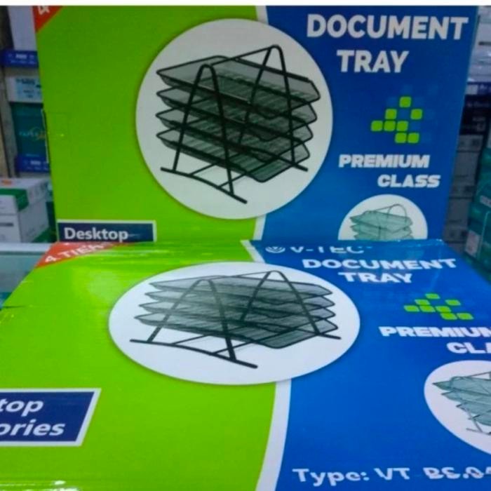 

Rak Besi 4 Susun Paper/Letter Tray 4 Susun Vtech