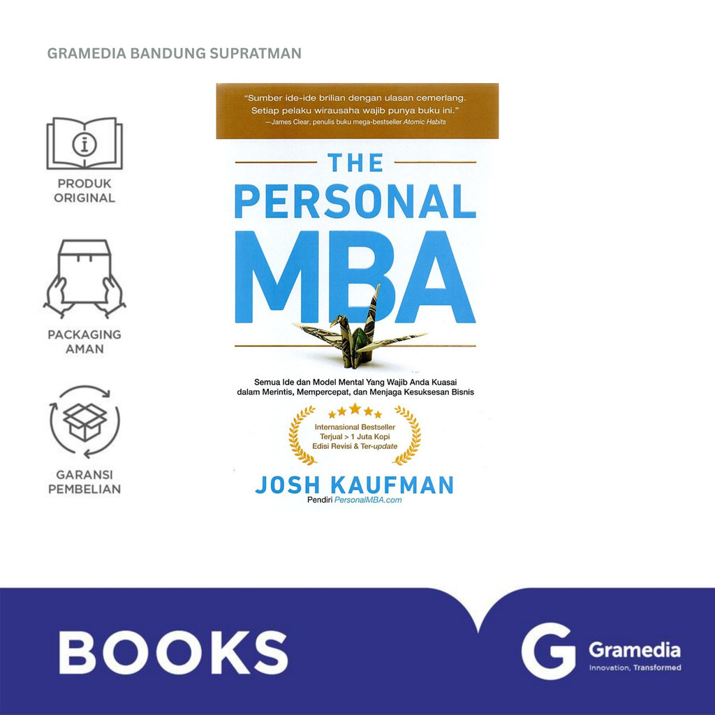 Gramedia Bandung Supratman | THE PERSONAL MBA | Buku Bisnis dan Ekonomi | Buku Original Gramedia