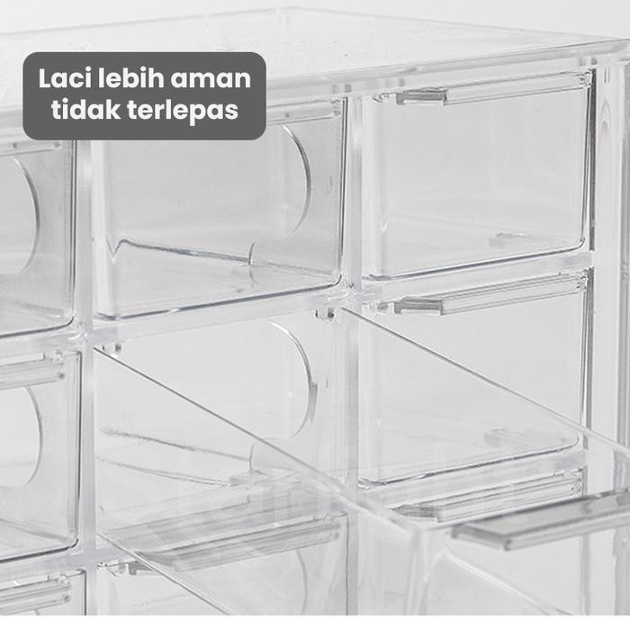 Starlight Laci Mini Meja Rias Rak Penyimpanan Kosmetik Stationary Korean Aesthetic Multifunctional