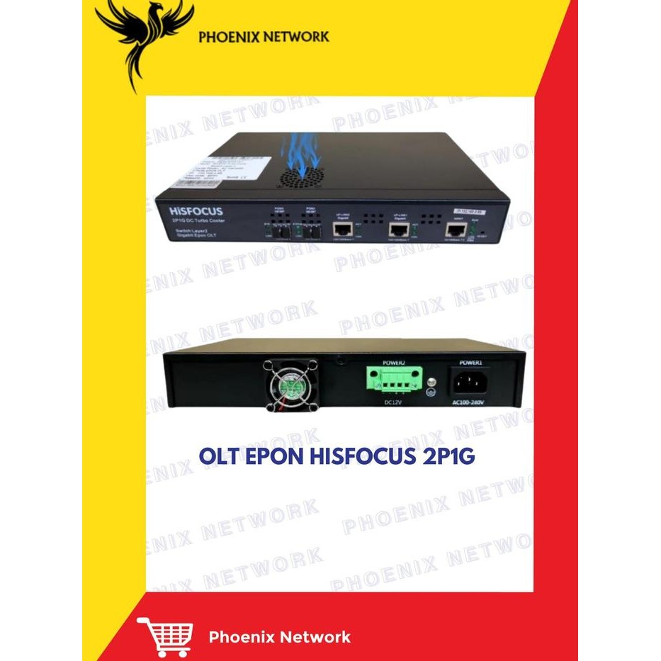 OLT EPON HISFOCUS 2P OLT EPON 2P1G TURBO COLLER OLT HISFOCUS 2 PORT