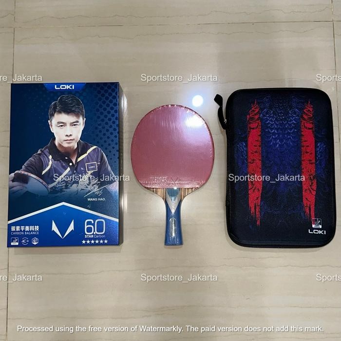 Bet Pingpong Bet Tenis Meja Bat Pingpong Loki 6star Carbon ORIGINAL