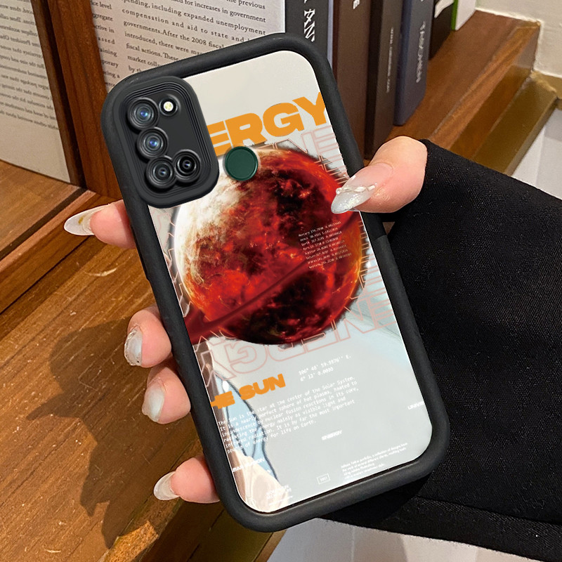 Casing Hp Realme 7i Realme C17 Case Softcase Kesing ponsel Mars Ungu pola Casing silikon Cantik kasi