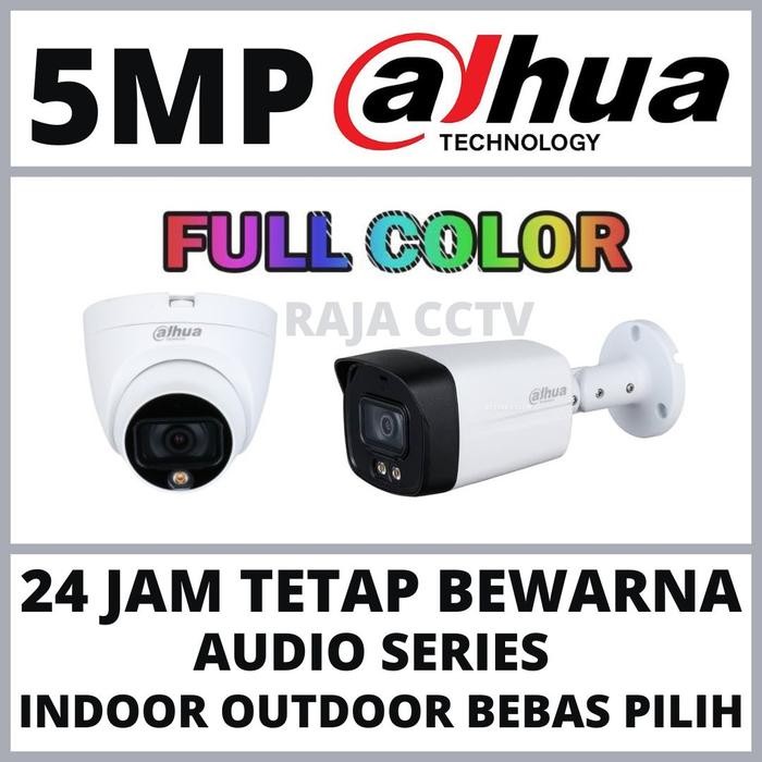CAMERA CCTV DAHUA 5MP COLORVU COLORFUL KAMERA CCTV AUDIO