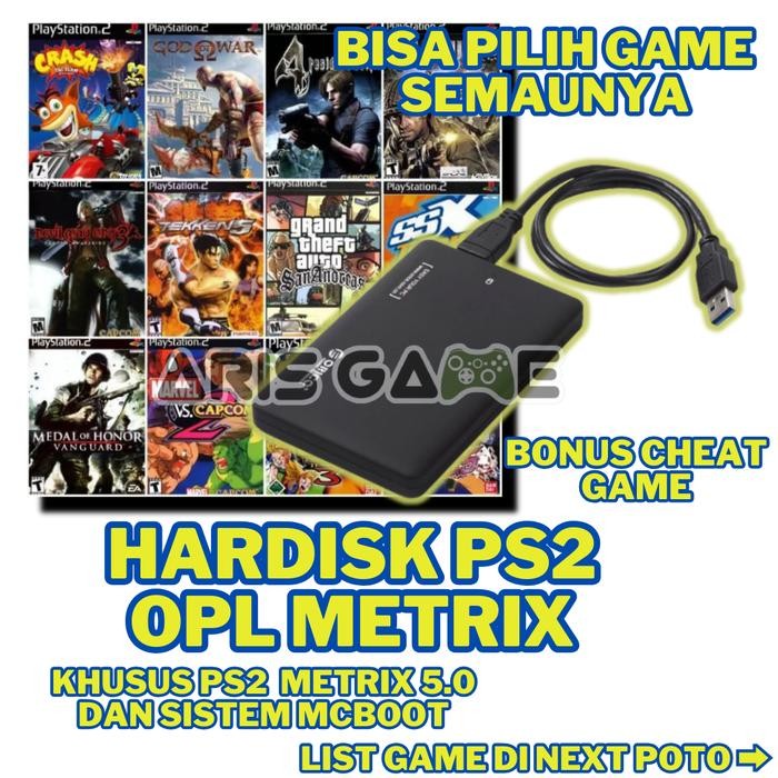 Pilihan- Usb Game Hdd Fd Ps2 Metrix Opl Plug And Play