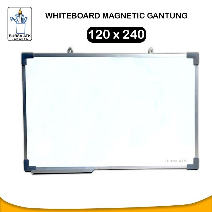 

Whiteboard Magnetic Papan Tulis Magnetic Gantung 120 x 240