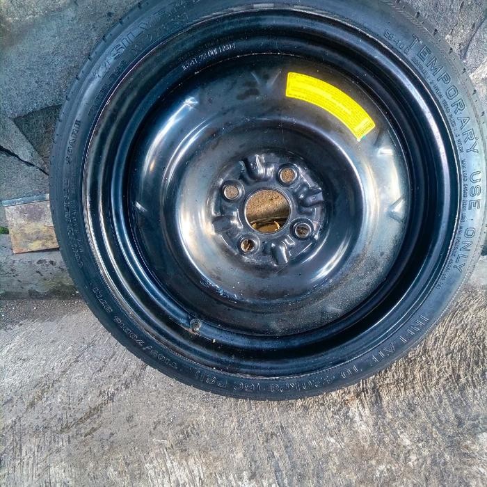 velg R16 pcd 100 serep temporary + ban T105/70