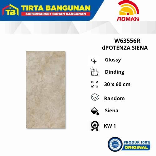 ROMAN KERAMIK DINDING 30 X 60 WALL TILE W63556R dPOTENZA SIENA KERAMIK DINDING KW1 Kayu Glossy