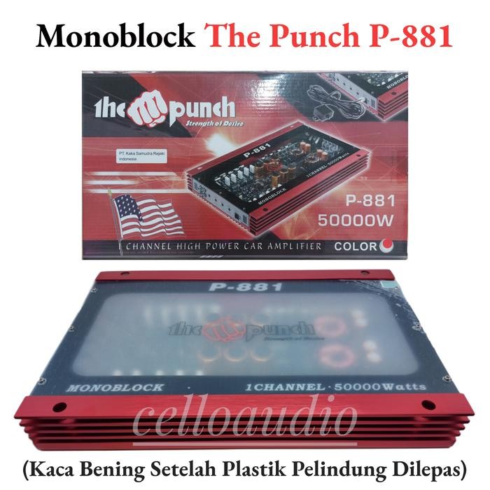Ready Power Amplifier Monoblock The Punch P-881 Power Monoblock Mobil P 881