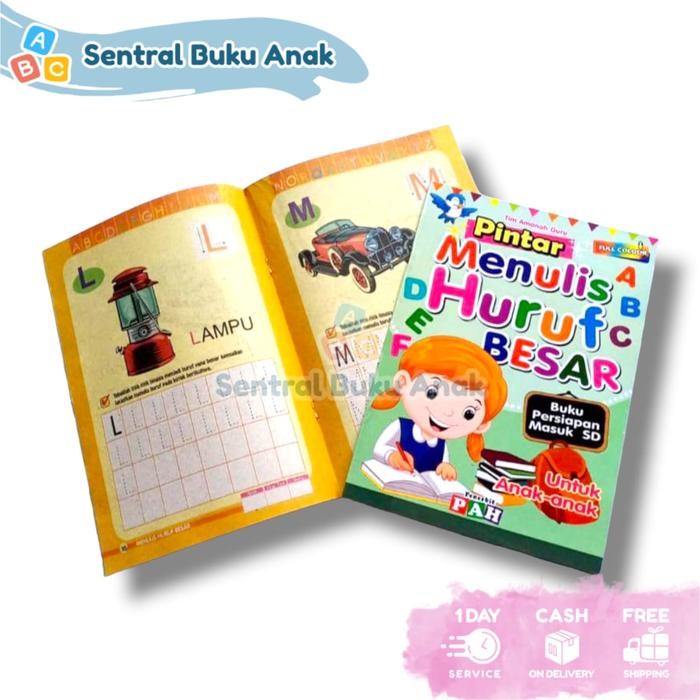 

New Buku Aktivitas Anak Pintar Menulis Huruf Besar dan Kecil - Menulis Angka untuk PAUD TK
