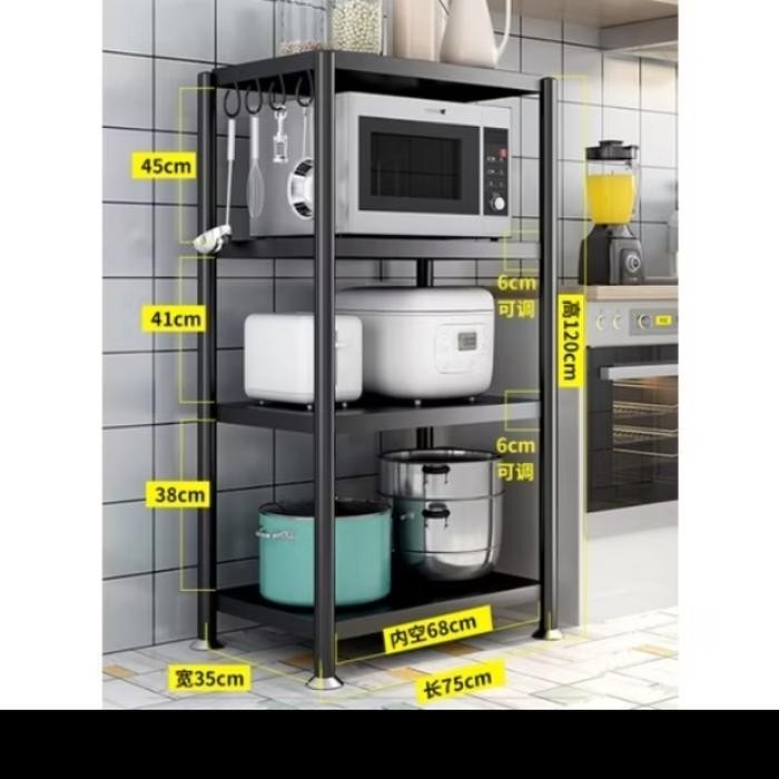 Rak Microwave Susun Rak Dapur Rak Minimalis Rak Oven Microwave Pasti Ori