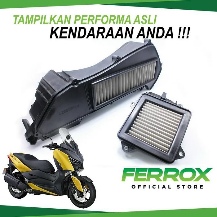 Ready Ferrox Filter Udara Mesin & CVT Yamaha Xmax 250cc (SET) Connected