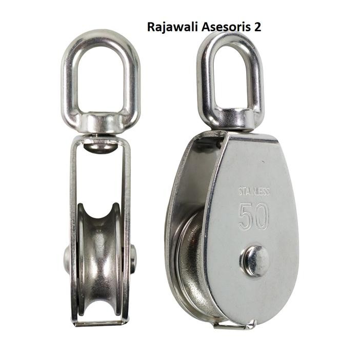 KATROL KEREKAN MINI SERBAGUNA SWIVEL PULLEY STAINLESS STEEL M50